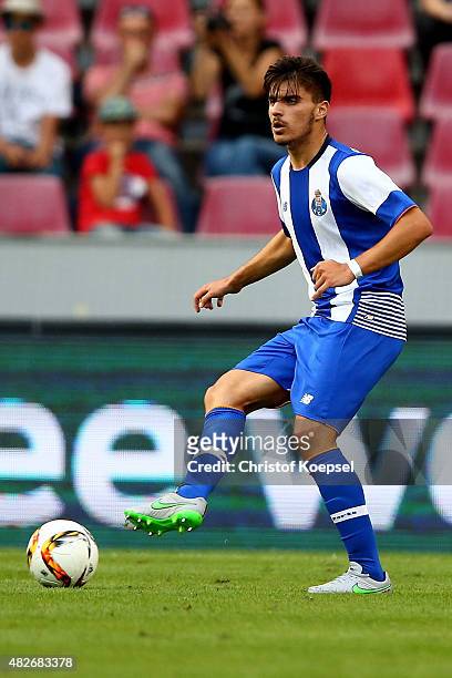 Ruben Neves of Porto runs with the ball during the Colonia Cup 2015 match between FC Valencia and FC Porto at RheinEnergieStadion on August 1, 2015...