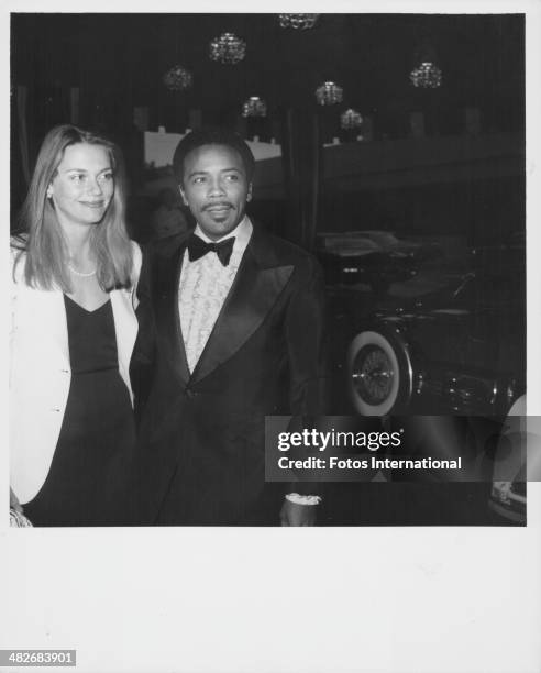 Actress Peggy Lipton with her husband, musician Quincy Jones, at the tribute concert to Ray Charles at the Hilton Hotel, California, June 1975.