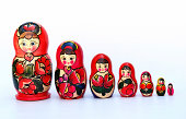 Russian Nesting Dolls also known as Babushkas