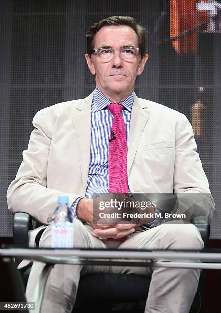 Executive-in-charge Stephen Segaller speaks onstage during the 'American Epic' panel discussion at the PBS portion of the 2015 Summer TCA Tour at The...