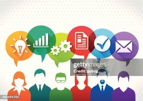 Vector business teamwork concept Vector business teamwork concept