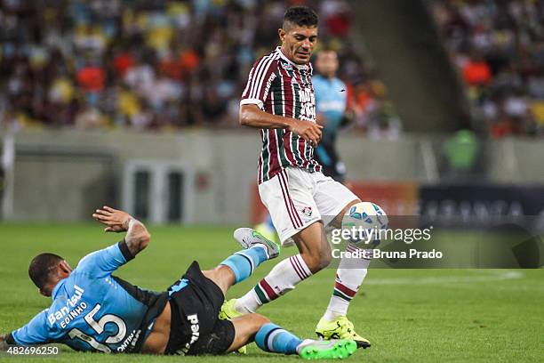 Edson of Fluminense during the Brasileirao Series A 2015 match between Fluminense and Gremio at Maracana Stadium on August 01, 2015 in Rio de...