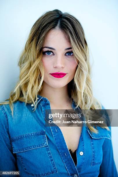 Alyson Eckmann attends 'Hable Con Ellas En Telecinco' Tv show presentation at Telecinco on April 4, 2014 in Madrid, Spain.