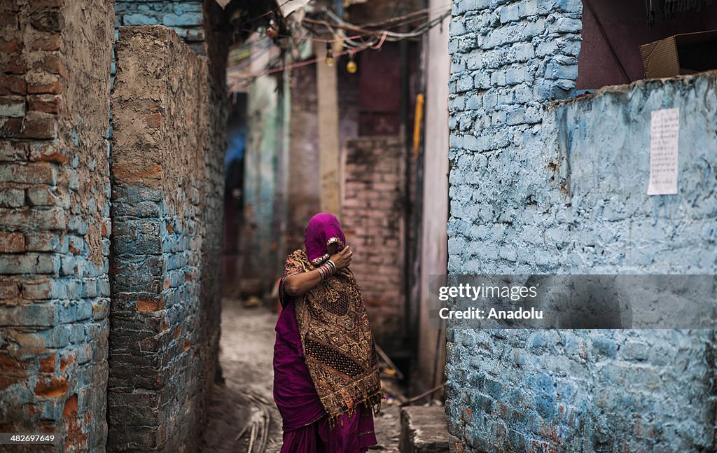 Poverty of slums at New Delhi