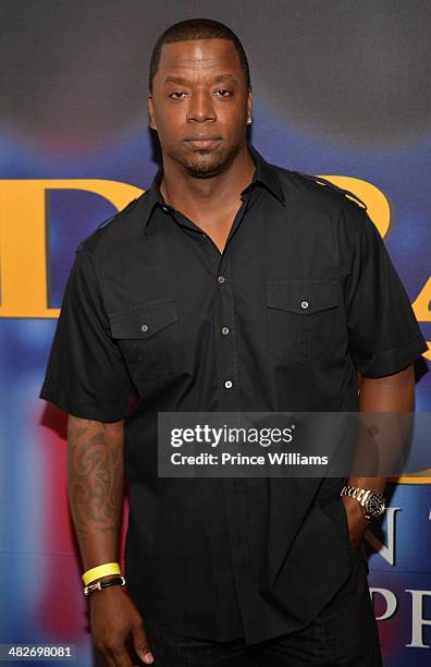 Kordell Stewart attends the "Draft Day" VIP Screening at AMC Parkway Pointe on April 3, 2014 in Atlanta, Georgia.