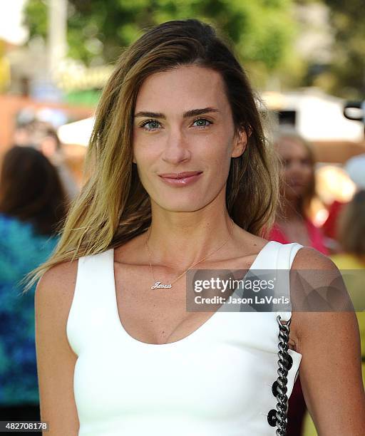 Model Rhea Durham attends a screening of Lionsgate's "Shaun the Sheep Movie" at Regency Village Theatre on August 1, 2015 in Westwood, California.