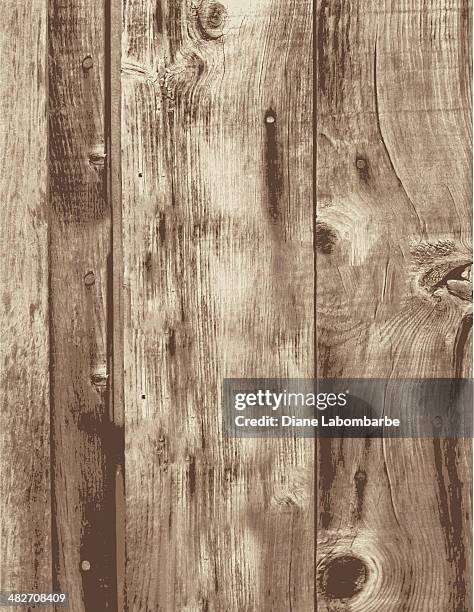 old grunge wood boards empty vertical planks - wood background stock illustrations