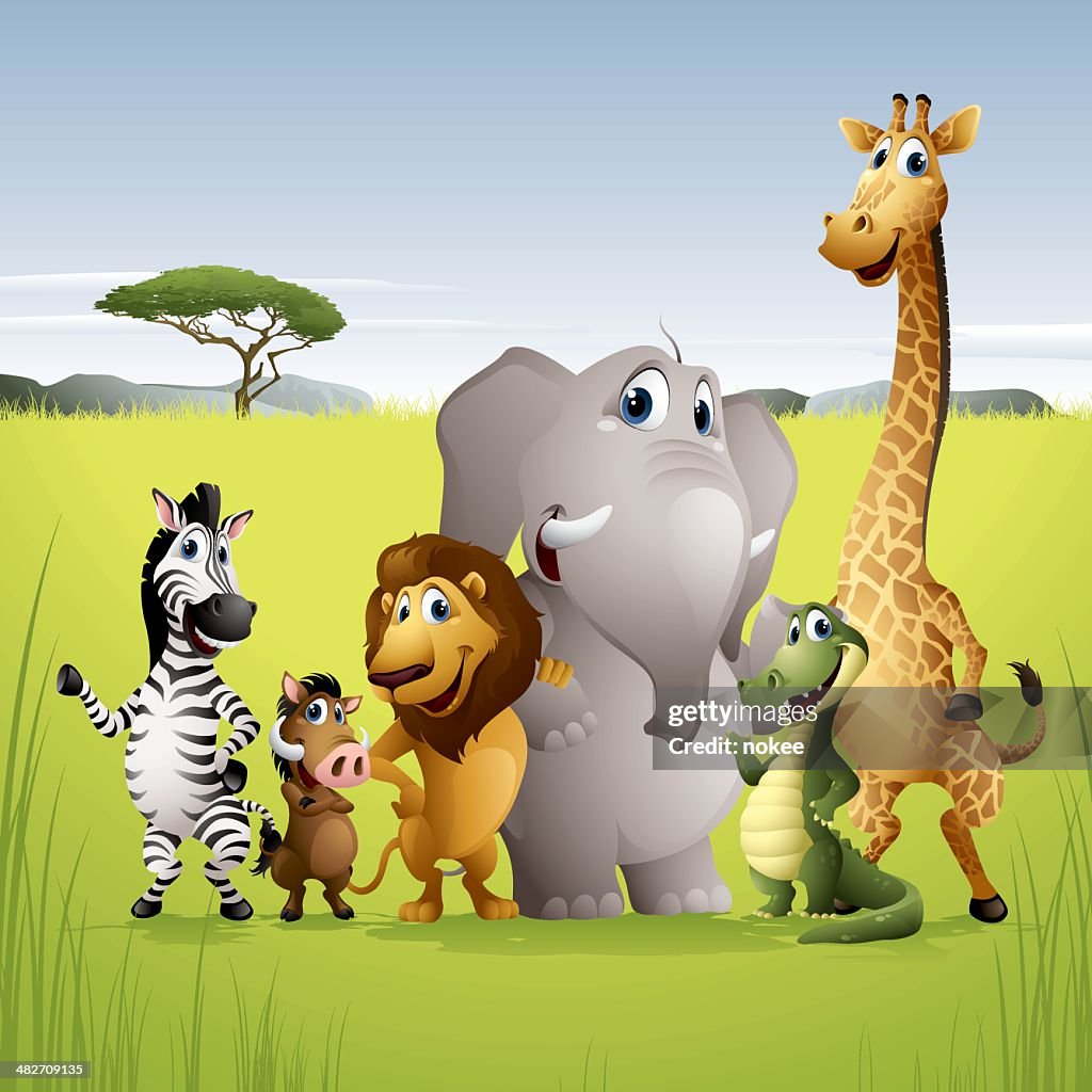 Africa Animal Friends High-Res Vector Graphic - Getty Images