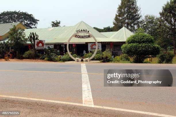uganda: the equator - uganda stock pictures, royalty-free photos & images