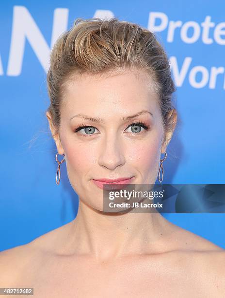 Beth Behrs attends the 8th annual Oceana SeaChange summer party on August 1, 2015 in Dana Point, California.