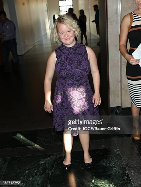 Lauren Potter is seen on July 31, 2015 in Los Angeles, California.