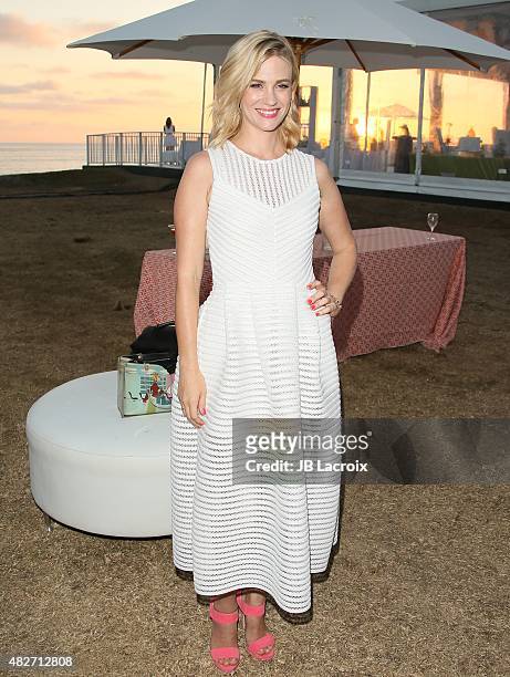 January Jones attends the 8th annual Oceana SeaChange summer party on August 1, 2015 in Dana Point, California.