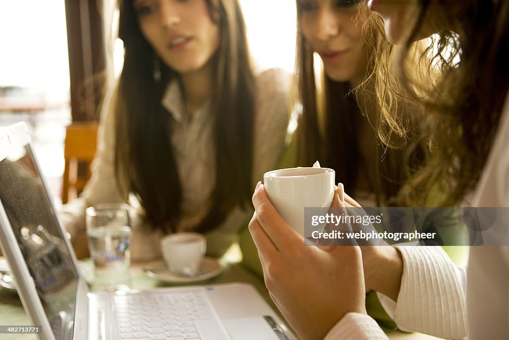 Friends in Coffee Shop