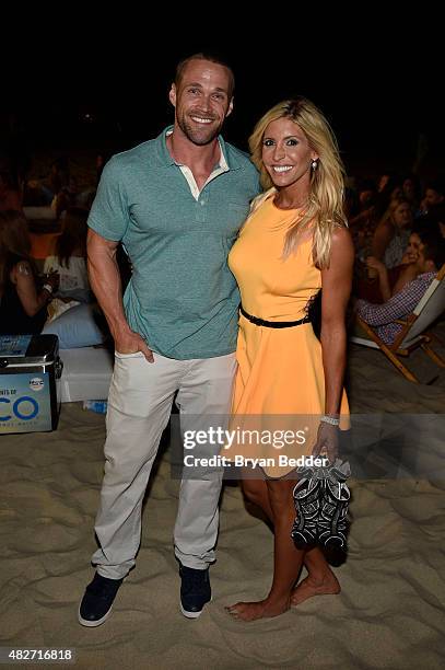 Personalities Chris Powell and Heidi Powell attend the Women's Health's 4th annual party under the stars for RUN10 FEED10 on August 1, 2015 in...