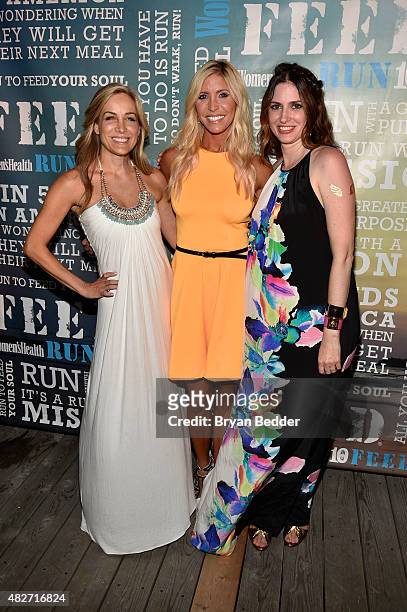 Publisher of Women's Health Laura Frerer-Schmidt, TV personality Heidi Powell and Editor-in-Chief of Womens Health magazine Amy Keller Laird attend...