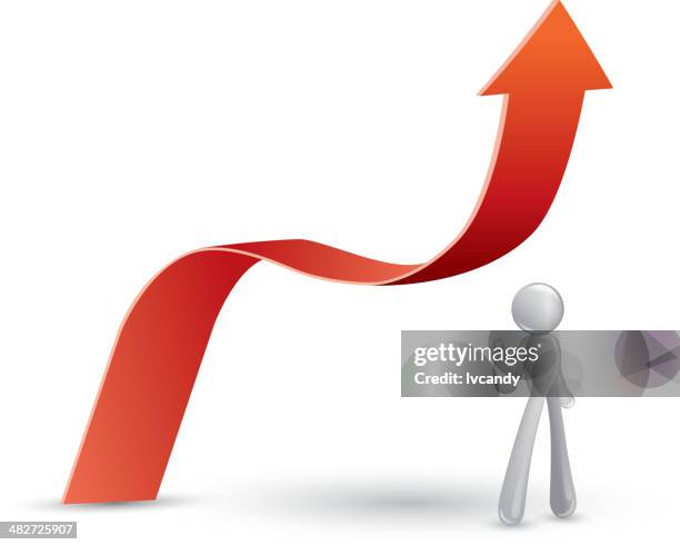 the growth performance, he thumb out - single person clapping stock illustrations