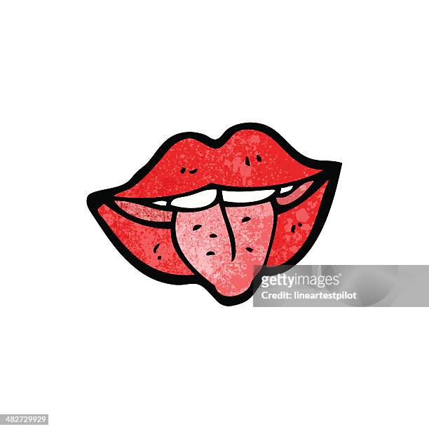 Cartoon Mouth Sticking Out Tongue High-Res Vector Graphic - Getty Images