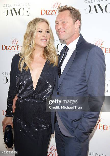 Christina Applegate and her husband, Martyn LeNoble arrive at Dizzy Feet Foundation's 5th Annual Celebration Of Dance Gala held at Club Nokia on...