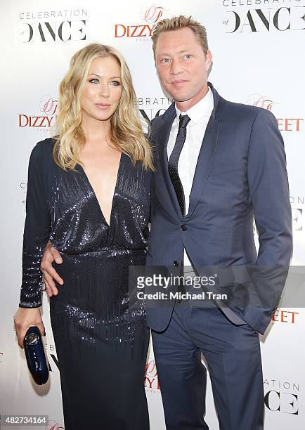 Christina Applegate and her husband, Martyn LeNoble arrive at Dizzy Feet Foundation's 5th Annual Celebration Of Dance Gala held at Club Nokia on...
