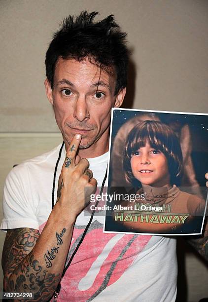 Actor Noah Hathaway on day 1 of The Hollywood Show held at The Westin Hotel LAX on August 1, 2015 in Los Angeles, California.