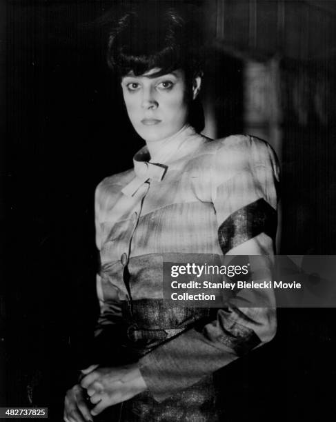 Actress Sean Young in a scene from the movie 'Blade Runner', 1982.