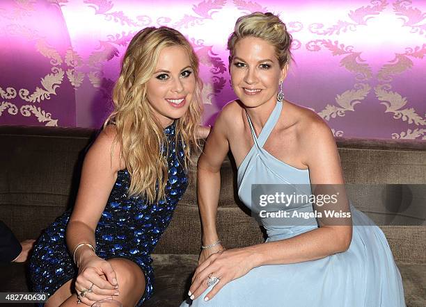 Figure skater Tara Lipinski and Jenna Elfman attend the 5th Annual Celebration of Dance Gala presented By The Dizzy Feet Foundation at Club Nokia on...