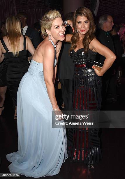 Actress Jenna Elfman and singer Paula Abdul attend the 5th Annual Celebration of Dance Gala presented By The Dizzy Feet Foundation at Club Nokia on...