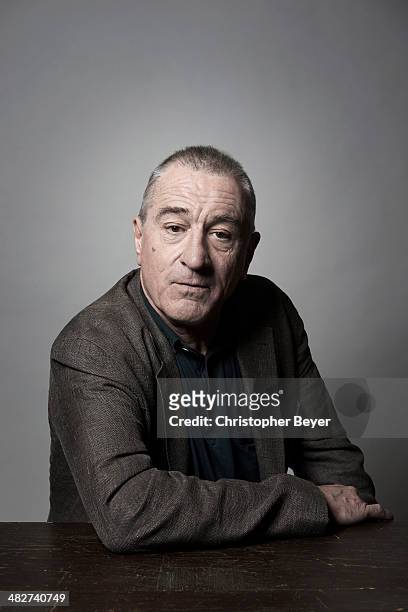 Actor Robert De Niro is photographed for Entertainment Weekly Magazine on January 25, 2014 in Park City, Utah.