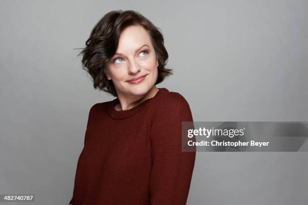 Actress Elisabeth Moss is photographed for Entertainment Weekly Magazine on January 25, 2014 in Park City, Utah.