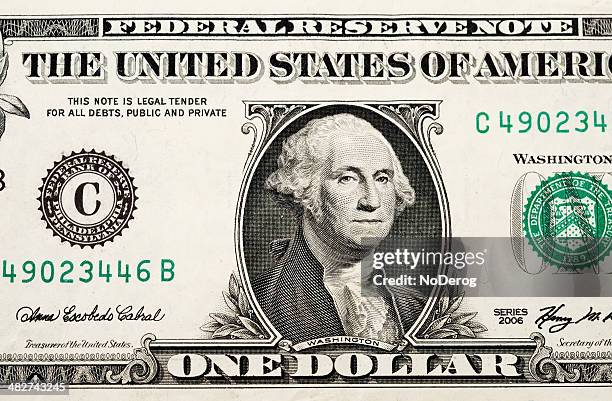 usa valuta banconota da un dollaro canadese - banconota da 1 dollaro statunitense foto e immagini stock