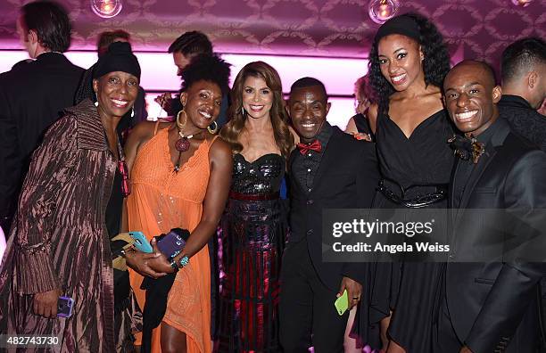 Dancers of Lula Washington pose with Paula Abdul at the 5th Annual Celebration of Dance Gala presented By The Dizzy Feet Foundation at Club Nokia on...