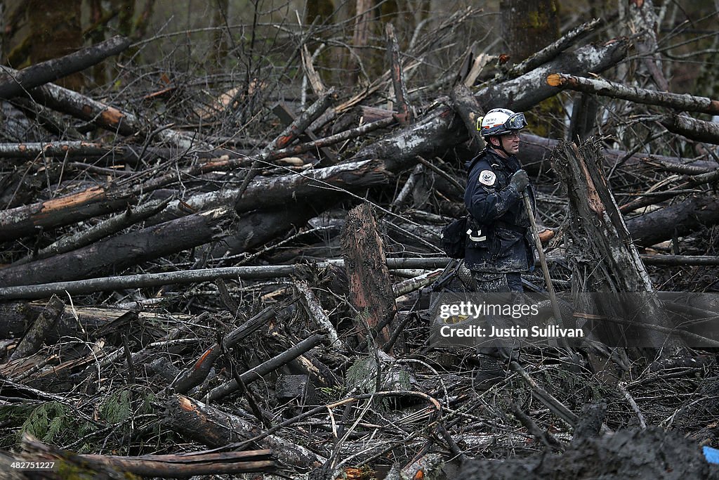 Search Efforts Continue For Mudslide Victims