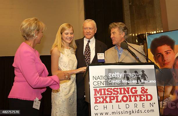 Left to right, Reve Walsh, Elizabeth Smart, Senator Orin Hatch and John Walsh attend the National Center for Missing and Exploited Children's 9th...