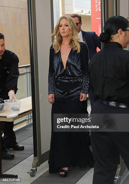 Actress Christina Applegate attends Dizzy Feet Foundation's 5th Annual Celebration Dance Gala at Microsoft Theater on August 1, 2015 in Los Angeles,...