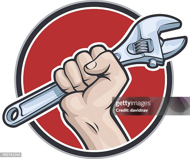 ilustraciones, imágenes clip art, dibujos animados e iconos de stock de alcance de llave - plumber