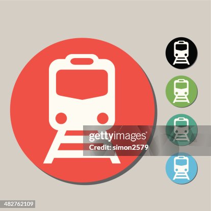 Train icon set Train icon set