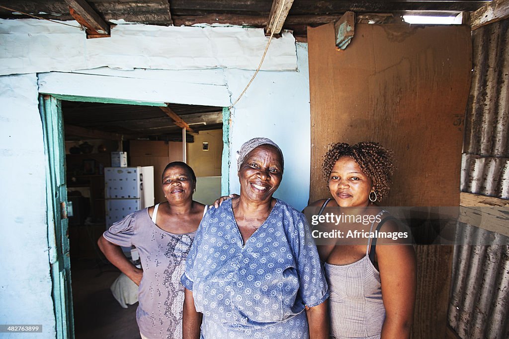 African Women outside their Home