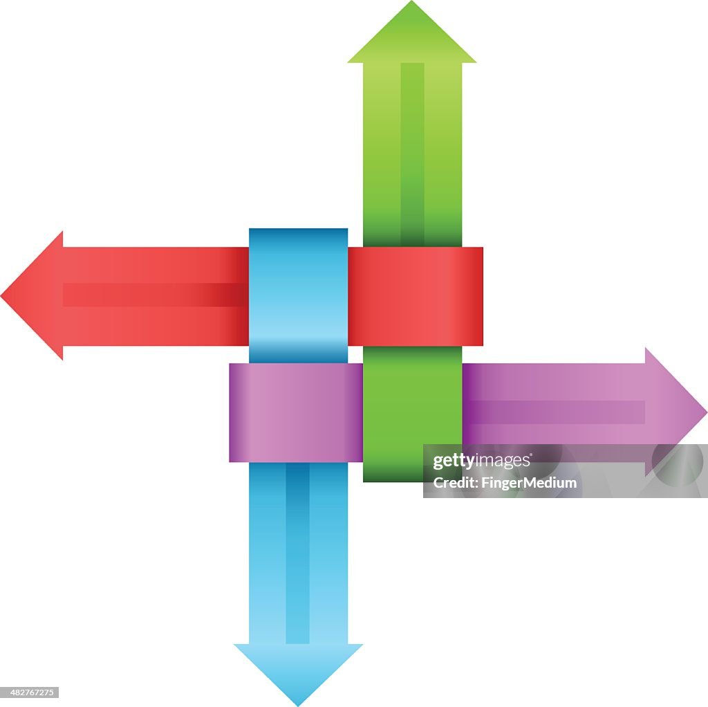 Four Direction Arrows High-Res Vector Graphic - Getty Images