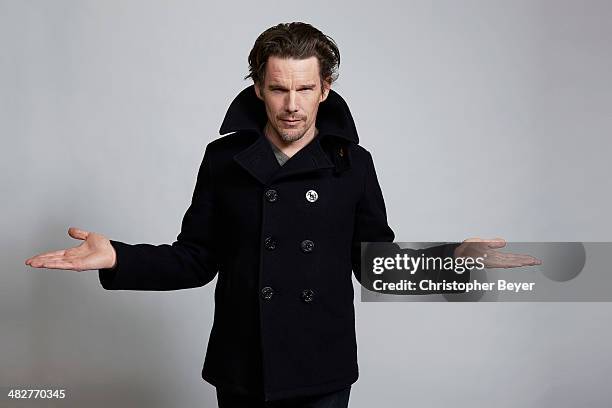 Actor Ethan Hawke is photographed for Entertainment Weekly Magazine on January 25, 2014 in Park City, Utah.