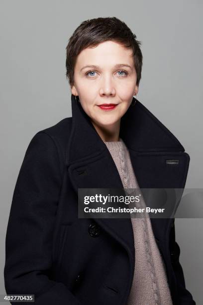 Actress Maggie Gyllenhaal is photographed for Entertainment Weekly Magazine on January 25, 2014 in Park City, Utah.