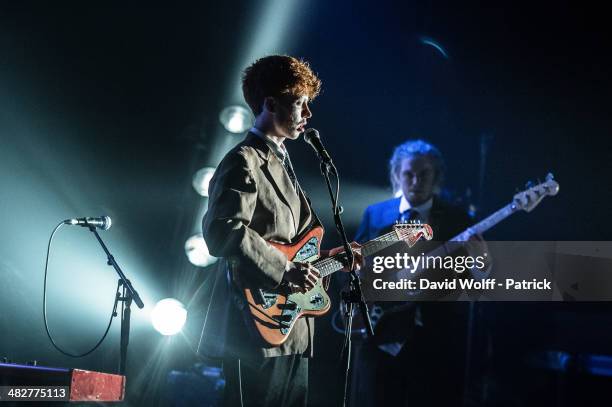 King Krule performs at la Cigale on April 4, 2014 in Paris, France.