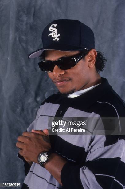 Rapper Eazy-E poses for a portrait in 1993 in New York, New York.