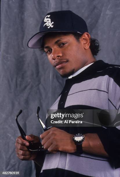 Rapper Eazy-E poses for a portrait in 1993 in New York, New York.