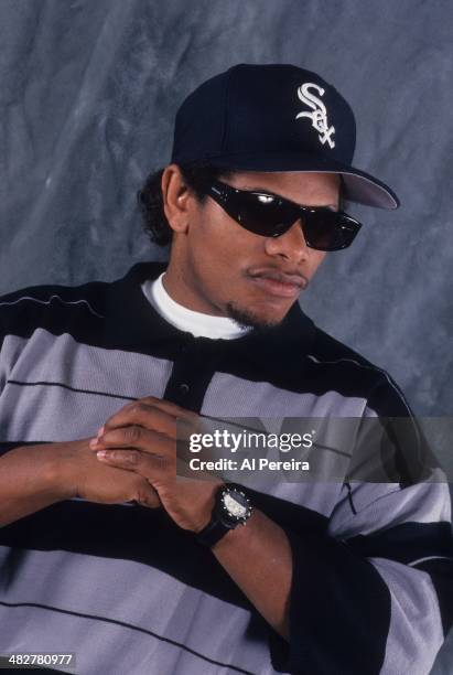 Rapper Eazy-E poses for a portrait in 1993 in New York, New York.