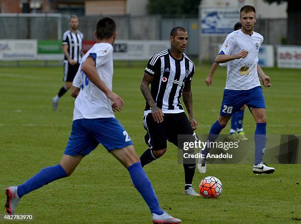 Ricardo Quaresma of Besiktas in action during the friendly match between Besiktas and NK Zadar in Pinkafeld district of Austria on August 02, 2015.