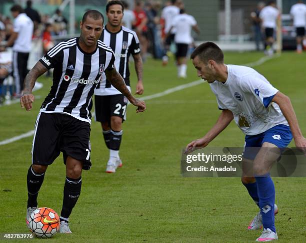 Ricardo Quaresma of Besiktas in action during the friendly match between Besiktas and NK Zadar in Pinkafeld district of Austria on August 02, 2015.