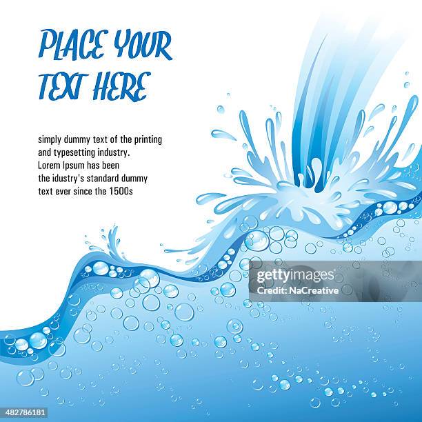 water splashes template - water splash stock illustrations