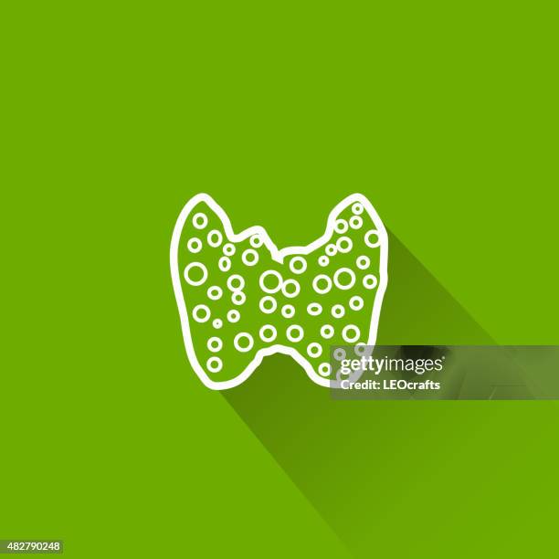 thyroid icon - thyroid stock illustrations