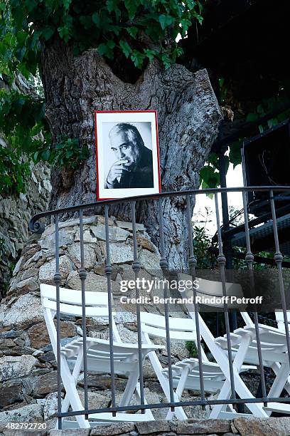 Illustration view of the 'Theatre de Verdure' before the 'Madame Foresti' show of Humorist Florence Foresti during the 31th Ramatuelle Festival : Day...