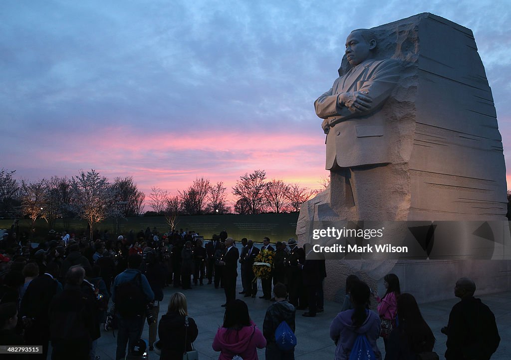 Candlelight Vigil Held In Washington On Anniversary Of MLK Assassination